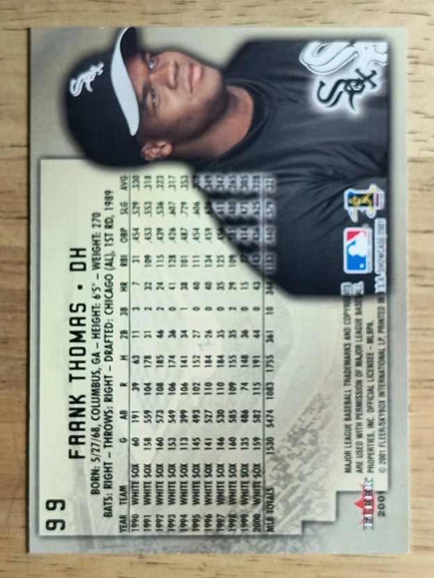 2001 Fleer Showcase #99 Frank Thomas