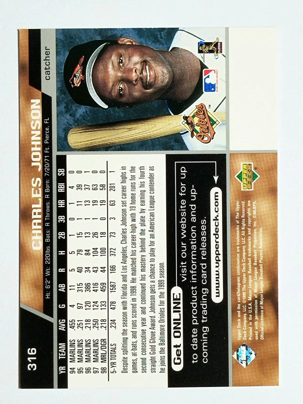 1999 Upper Deck #316 Charles Johnson