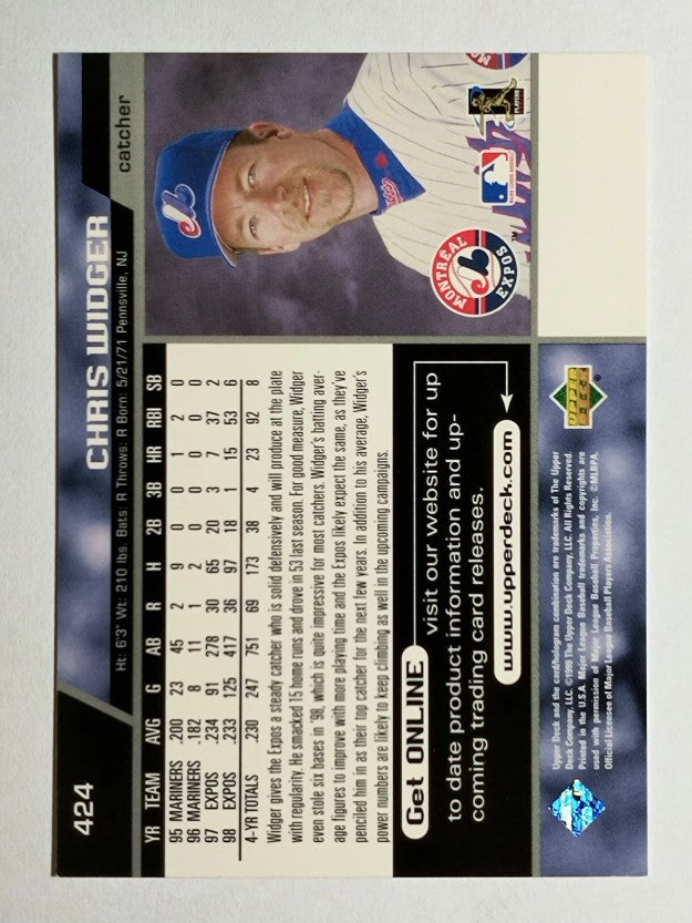 1999 Upper Deck #424 Chris Widger