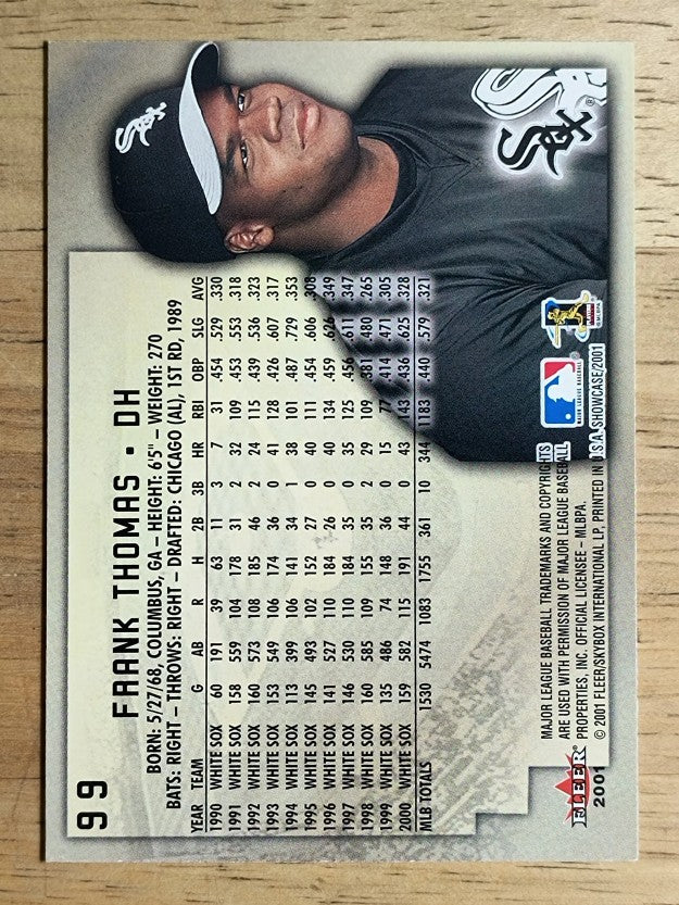 2001 Fleer Showcase #99 Frank Thomas