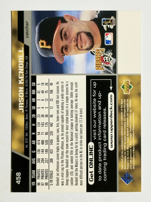 1999 Upper Deck #458 Jason Kendall