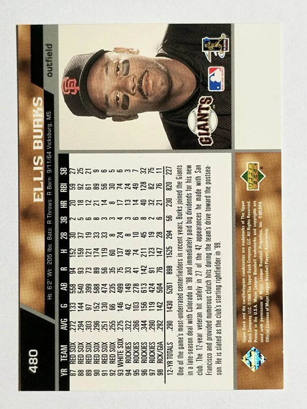 1999 Upper Deck #480 Ellis Burks