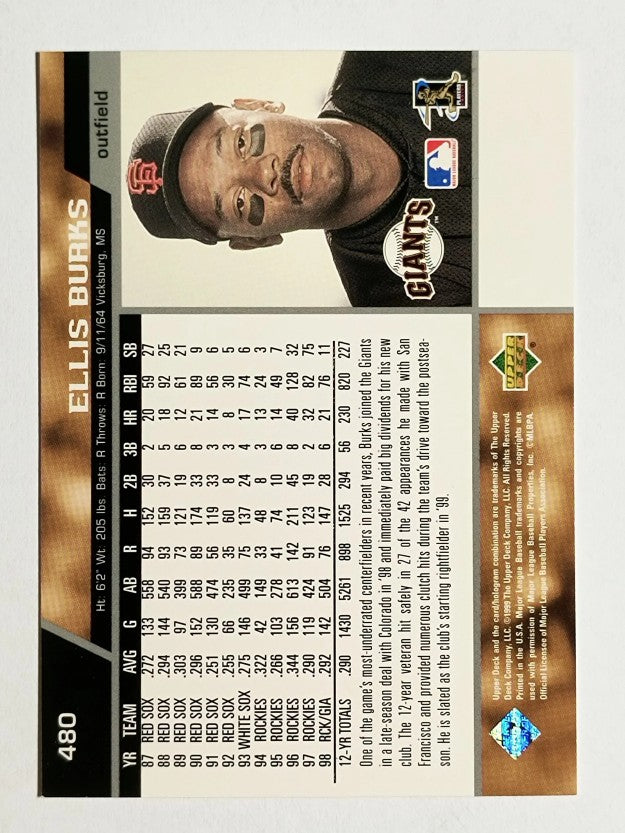 1999 Upper Deck #480 Ellis Burks