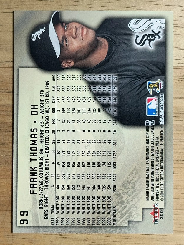 2001 Fleer Showcase #99 Frank Thomas