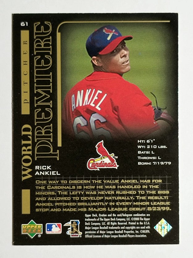 2000 Upper Deck Ovation #61 Rick Ankiel WP