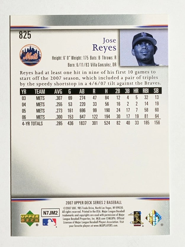2007 Upper Deck #825 Jose Reyes