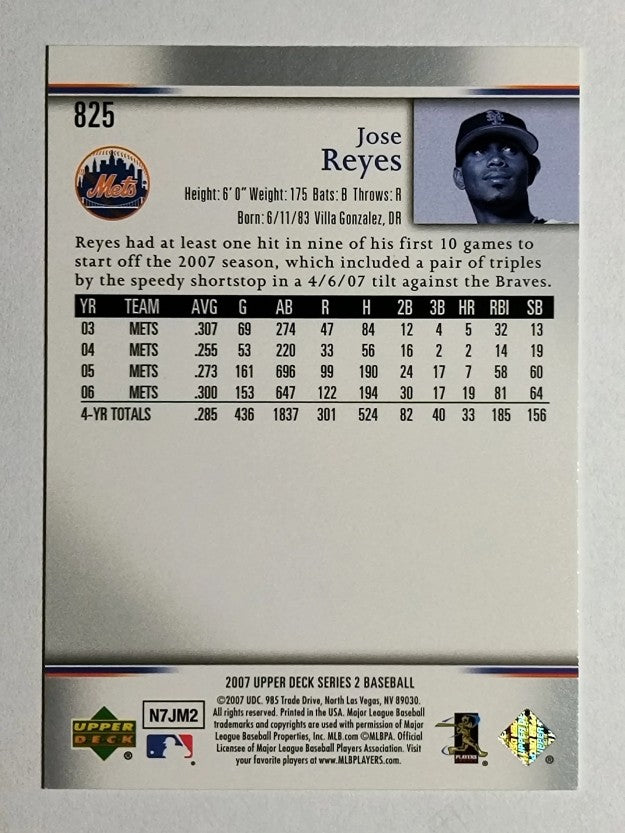 2007 Upper Deck #825 Jose Reyes