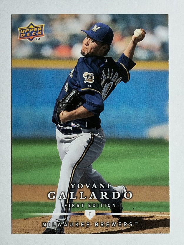 2008 Upper Deck First Edition #44 Yovani Gallardo