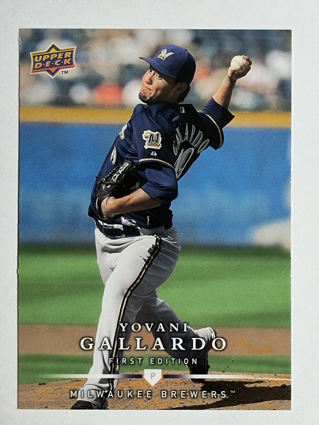 2008 Upper Deck First Edition #44 Yovani Gallardo