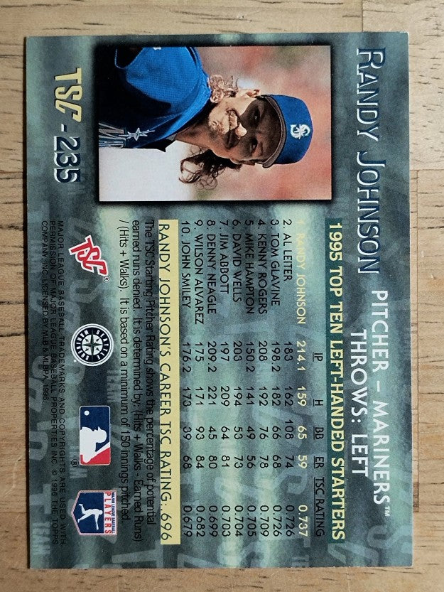 1996 Stadium Club Silver #235 Randy Johnson TSC SP