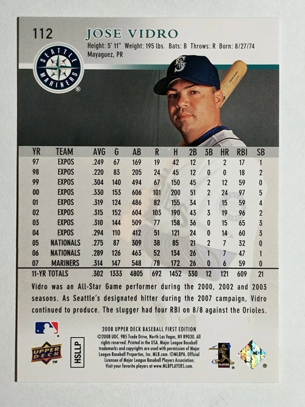 2008 Upper Deck First Edition #112 Jose Vidro