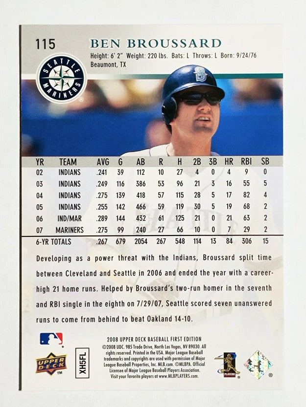 2008 Upper Deck First Edition #115 Ben Broussard