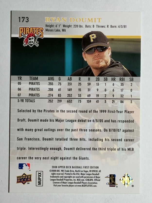 2008 Upper Deck First Edition #173 Ryan Doumit