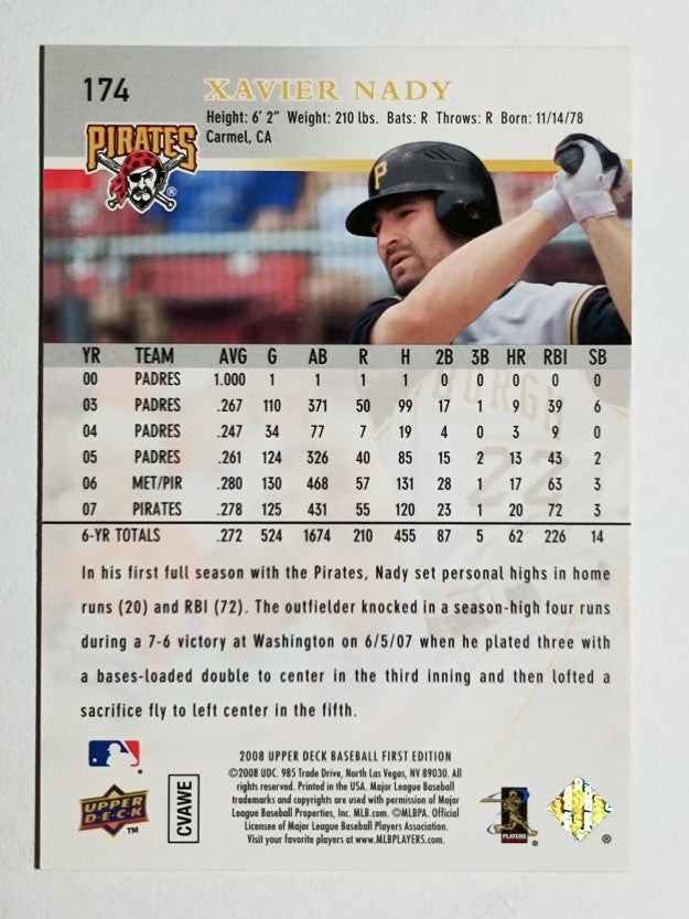 2008 Upper Deck First Edition #174 Xavier Nady