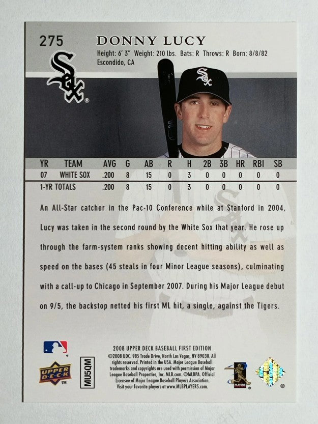 2008 Upper Deck First Edition #275 Donny Lucy