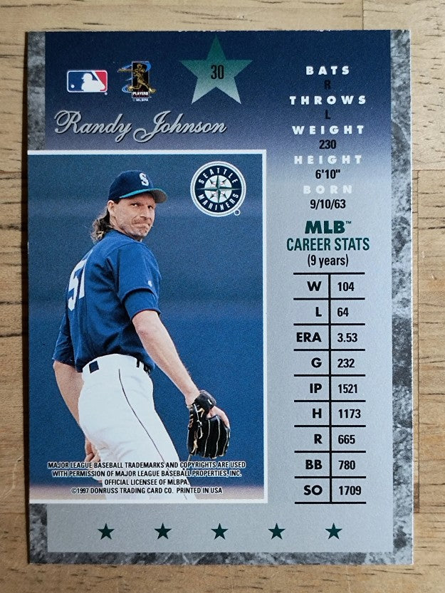 1997 Donruss Elite #30 Randy Johnson