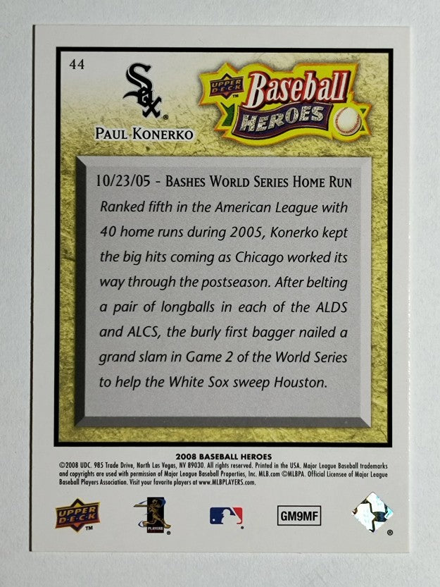 2008 Upper Deck Heroes #44 Paul Konerko