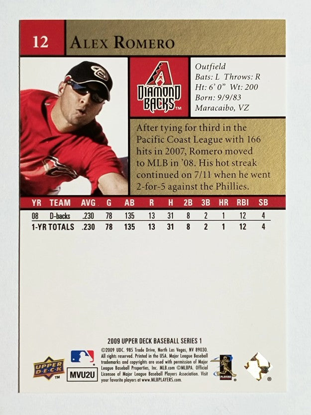 2009 Upper Deck #12 Alex Romero