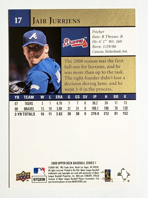 2009 Upper Deck #17 Jair Jurrjens