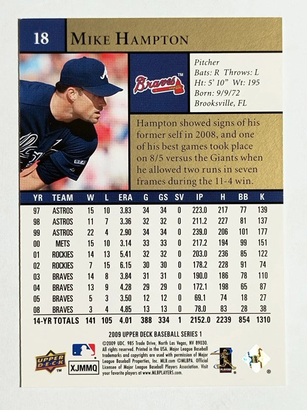 2009 Upper Deck #18 Mike Hampton