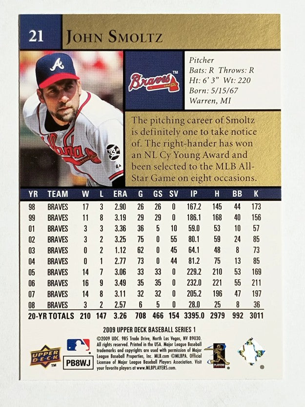 2009 Upper Deck #21 John Smoltz
