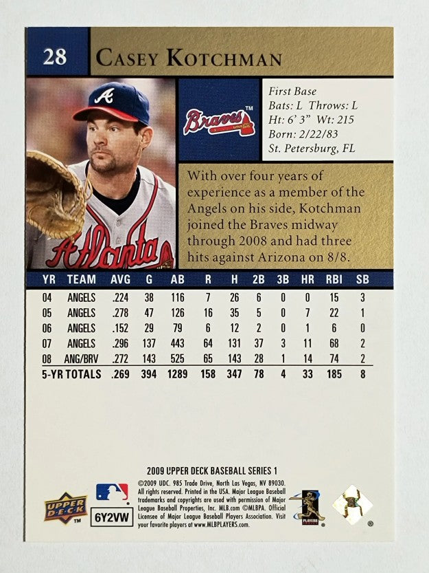 2009 Upper Deck #28 Casey Kotchman