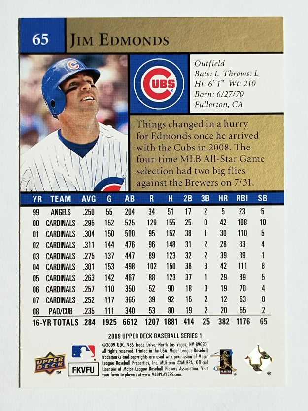 2009 Upper Deck #65 Jim Edmonds