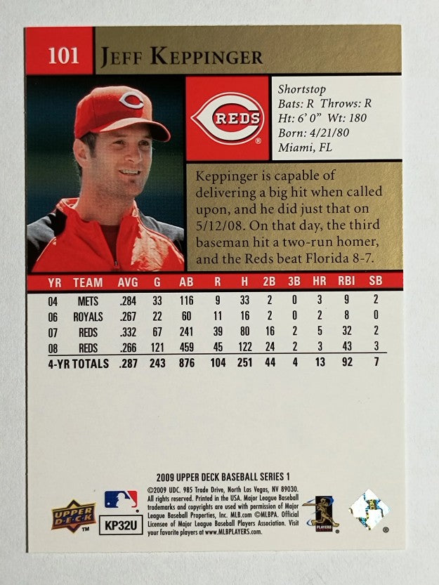2009 Upper Deck #101 Jeff Keppinger