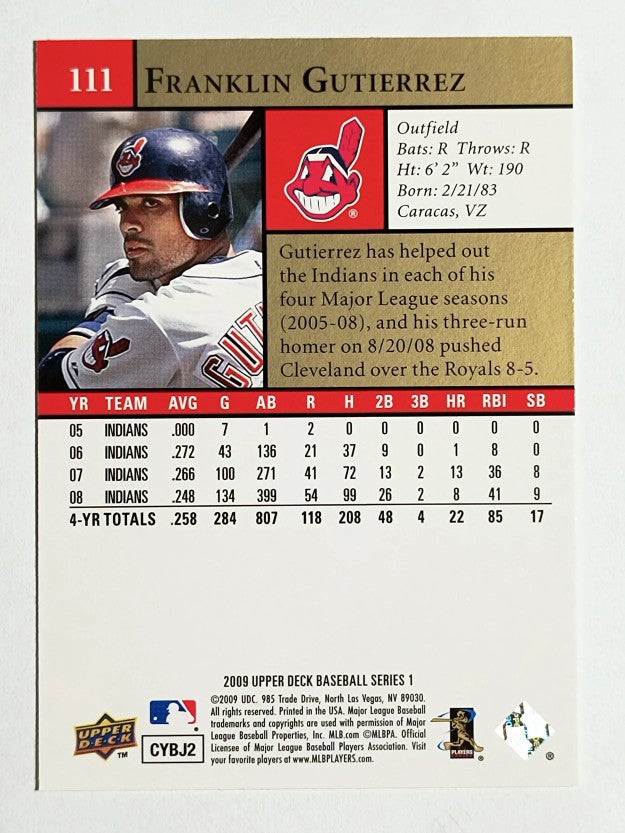 2009 Upper Deck #111 Franklin Gutierrez