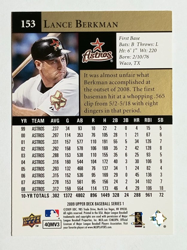 2009 Upper Deck #153 Lance Berkman