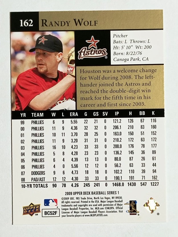 2009 Upper Deck #162 Randy Wolf