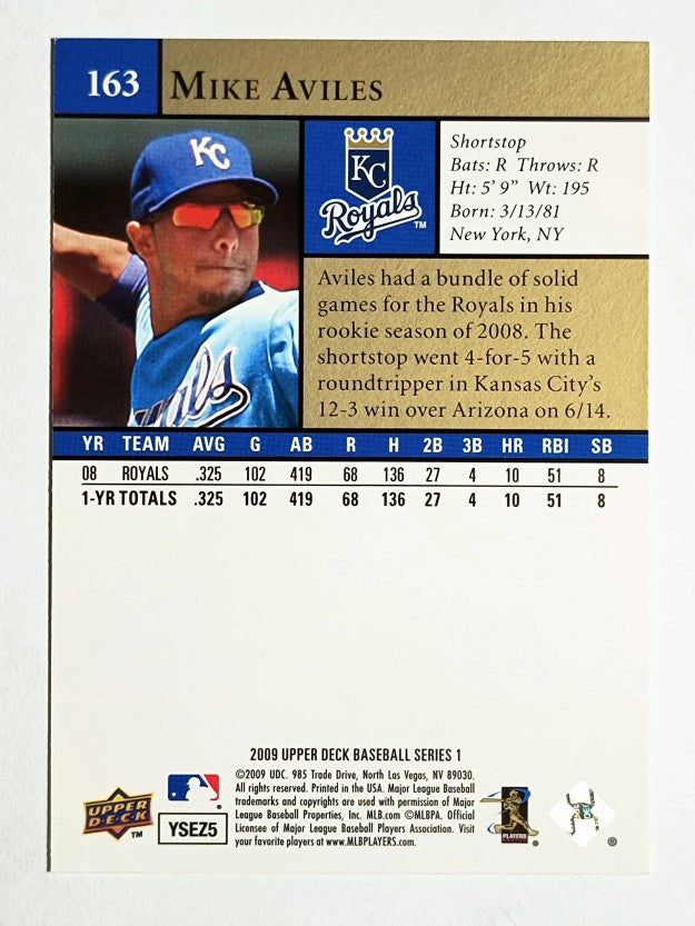 2009 Upper Deck #163 Mike Aviles