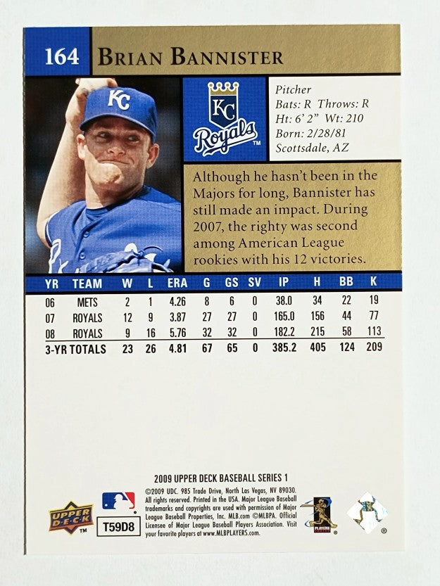 2009 Upper Deck #164 Brian Bannister