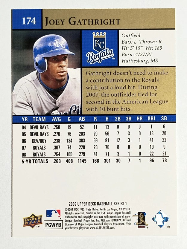 2009 Upper Deck #174 Joey Gathright