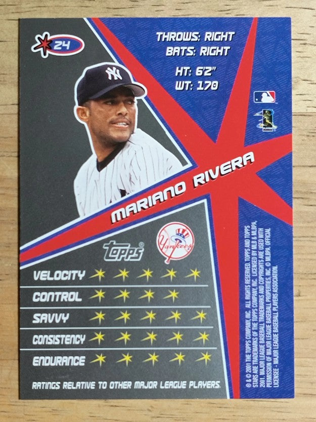 2001 Topps Stars #24 Mariano Rivera
