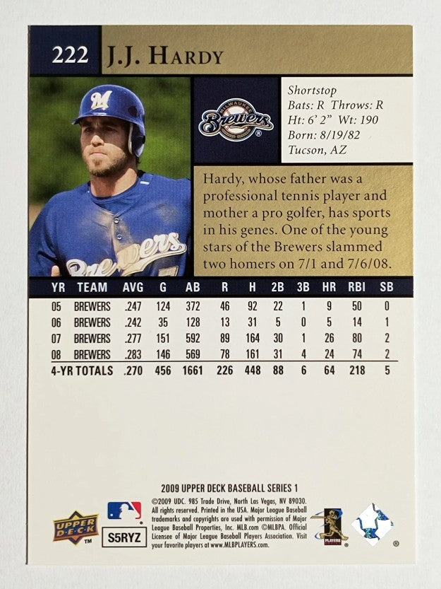 2009 Upper Deck #222 J.J. Hardy