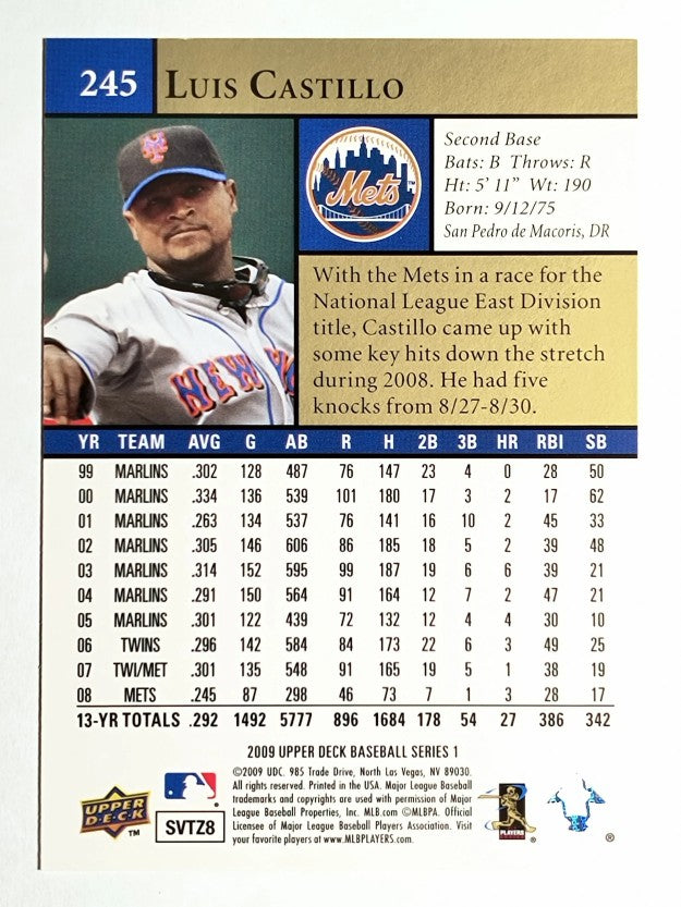 2009 Upper Deck #245 Luis Castillo