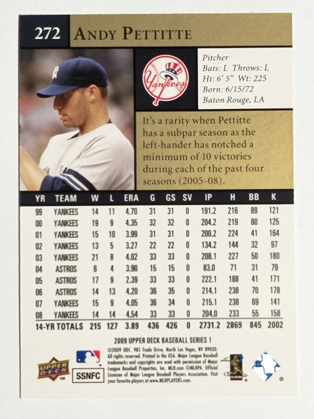2009 Upper Deck #272 Andy Pettitte