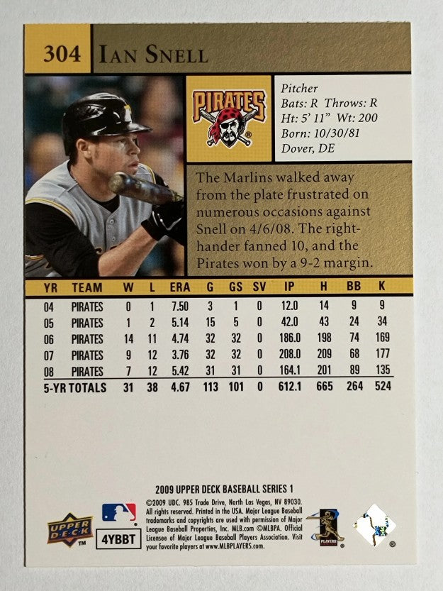 2009 Upper Deck #304 Ian Snell