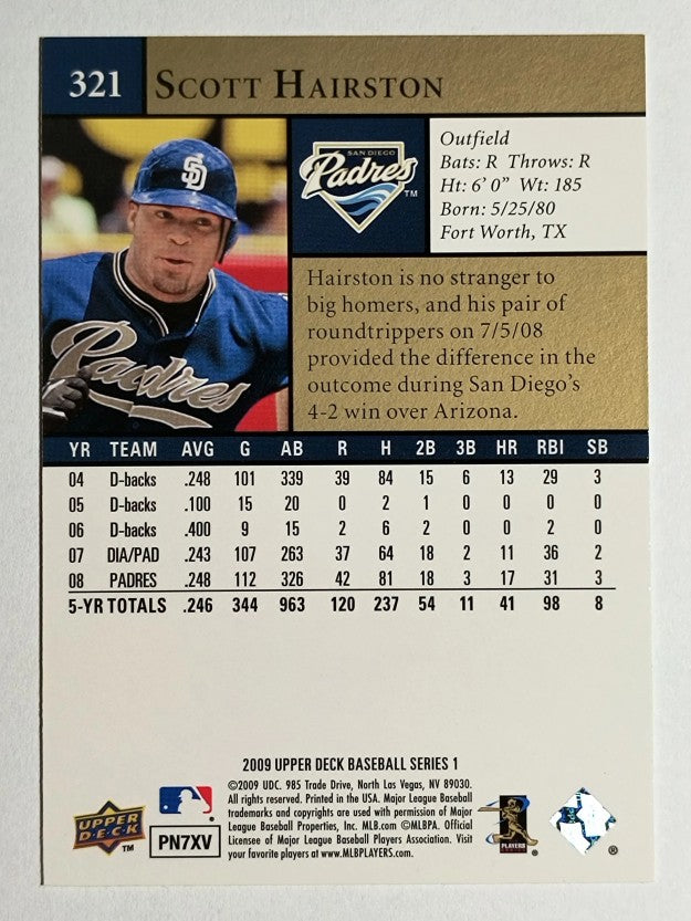 2009 Upper Deck #321 Scott Hairston