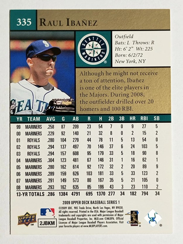 2009 Upper Deck #335 Raul Ibanez