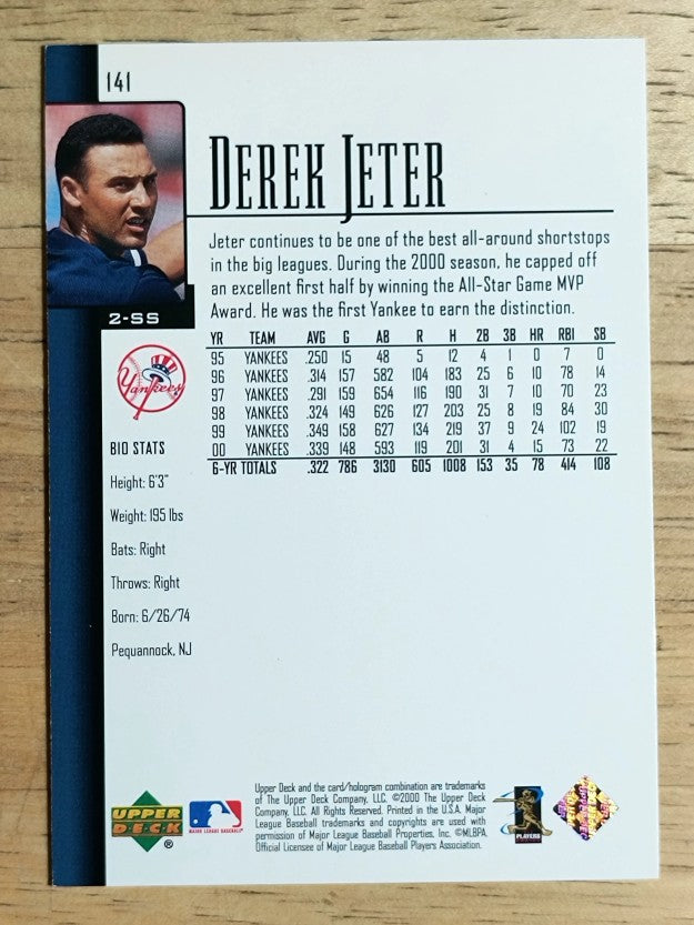 2001 Upper Deck #141 Derek Jeter