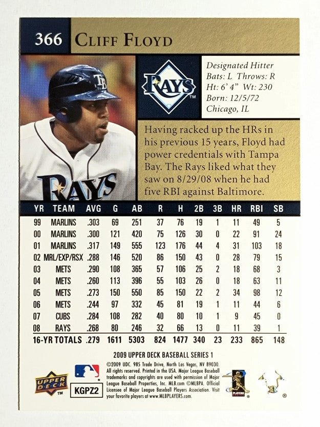 2009 Upper Deck #366 Cliff Floyd