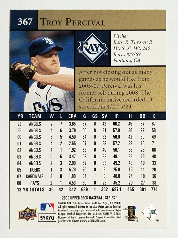 2009 Upper Deck #367 Troy Percival