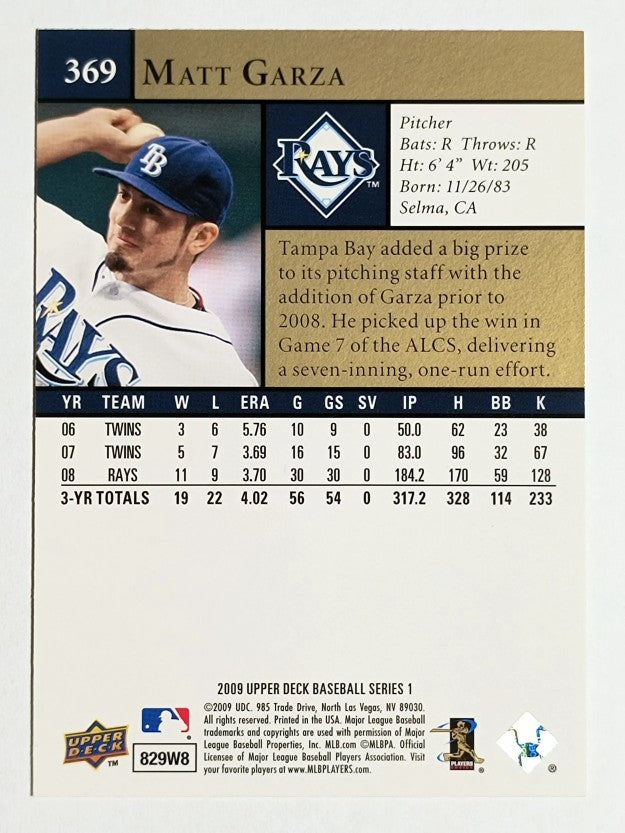 2009 Upper Deck #369 Matt Garza