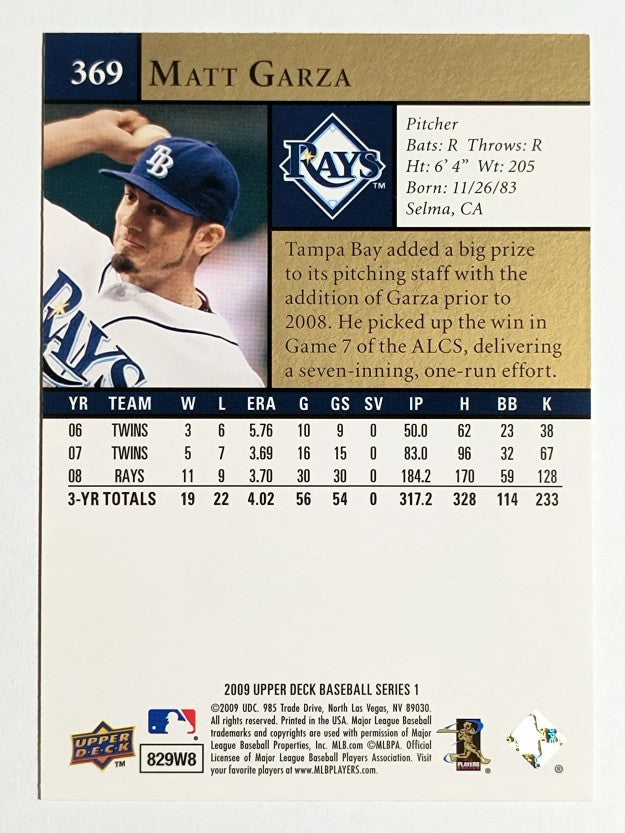 2009 Upper Deck #369 Matt Garza
