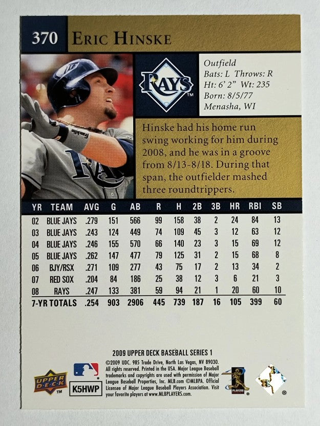2009 Upper Deck #370 Eric Hinske