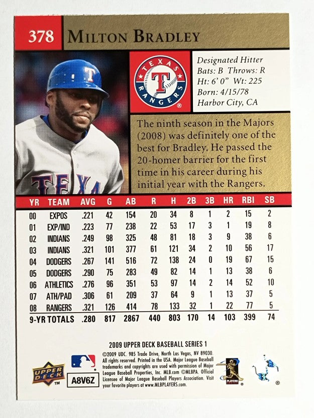2009 Upper Deck #378 Milton Bradley