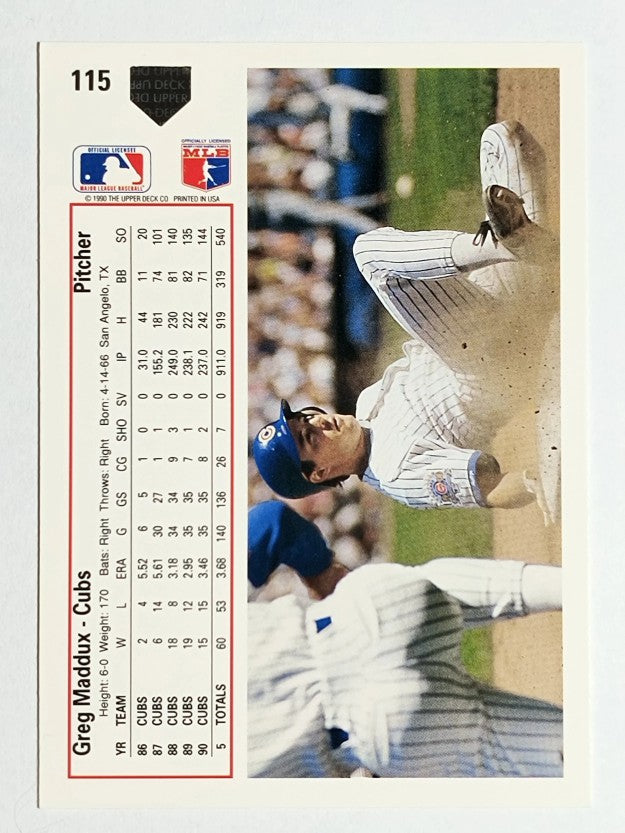 1991 Upper Deck #115 Greg Maddux