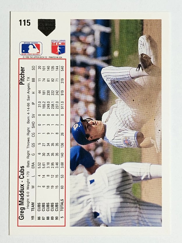 1991 Upper Deck #115 Greg Maddux